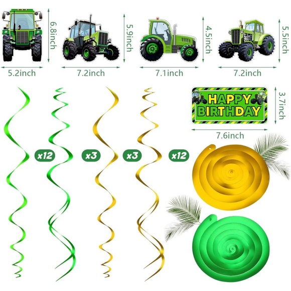 tractor party decorations 🚜 - Picture 4 of 14